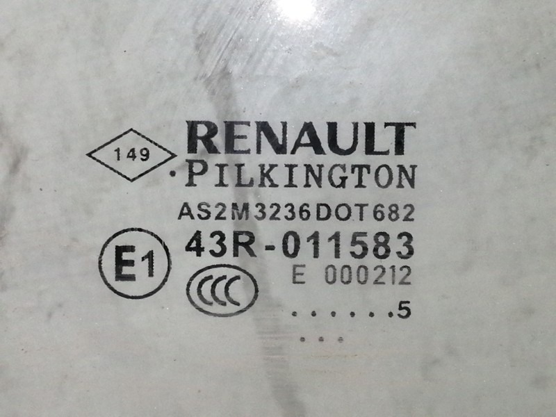 Recambio de luna delantera derecha para renault captur 0.9 tce referencia OEM IAM AS2M3236DOT682 43R011583 
