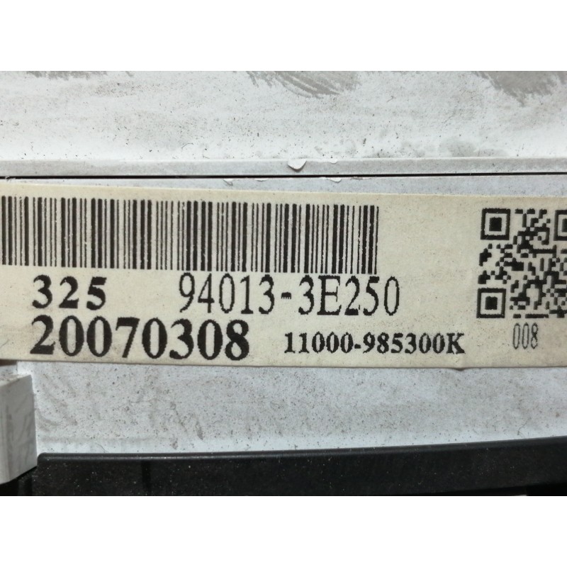 Recambio de cuadro instrumentos para kia sorento 2.5 crdi active referencia OEM IAM 940133E250 20070308 11000985300K