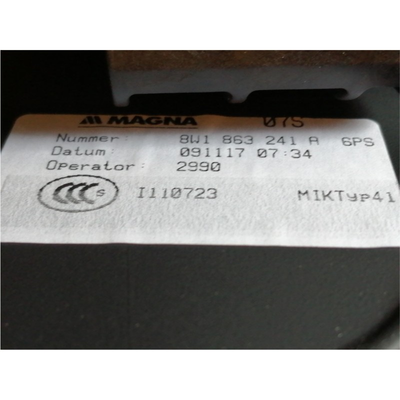 Recambio de apoyabrazos central para audi a4 berlina (8w2) advanced edition referencia OEM IAM 8W1863241A  