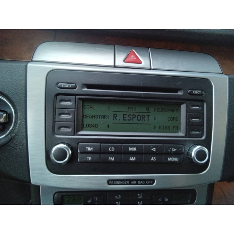 Recambio de sistema audio / radio cd para volkswagen passat berlina (3c2) highline referencia OEM IAM 1K0035195B 7644225360 / VW