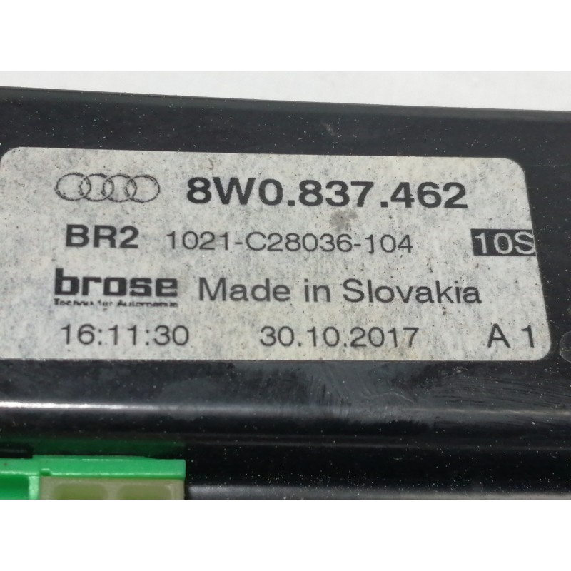 Recambio de elevalunas delantero derecho para audi a4 berlina (8w2) advanced edition referencia OEM IAM 8W0837462 8W0959802 