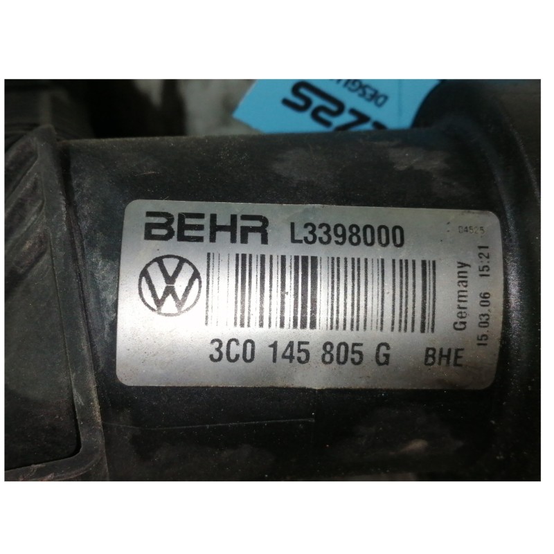 Recambio de intercooler para volkswagen passat berlina (3c2) highline referencia OEM IAM 3C0145805G  