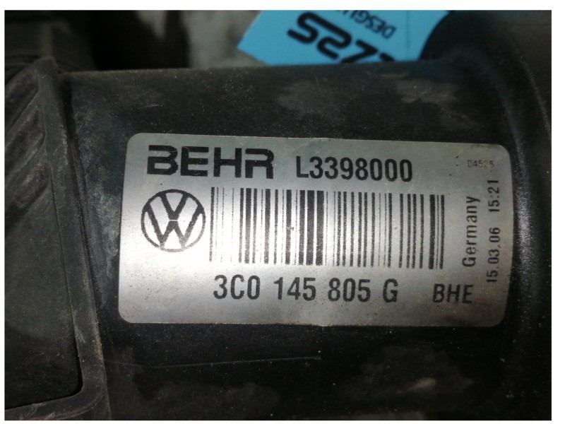 Recambio de intercooler para volkswagen passat berlina (3c2) highline referencia OEM IAM 3C0145805G  