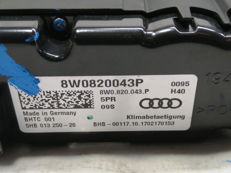 Recambio de mando calefaccion / aire acondicionado para audi a4 berlina (8w2) advanced edition referencia OEM IAM 8W0820043P 5HB