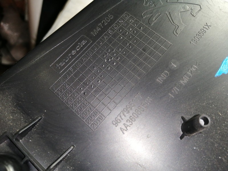 Recambio de guantera para peugeot 308 style referencia OEM IAM 9677995177 AA36088648 