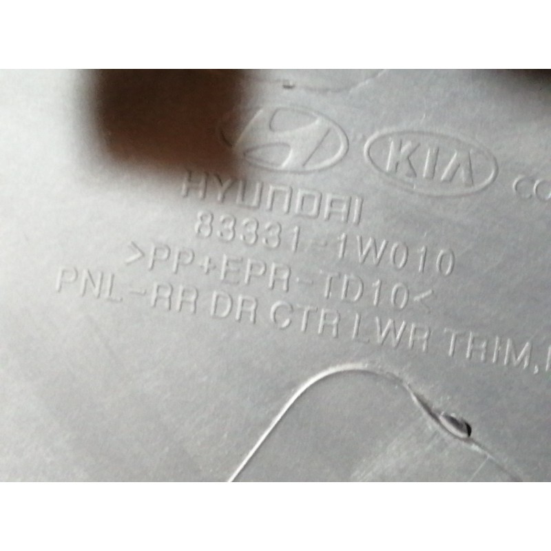 Recambio de guarnecido puerta trasera izquierda para kia rio concept referencia OEM IAM 833301W020 833311W010 