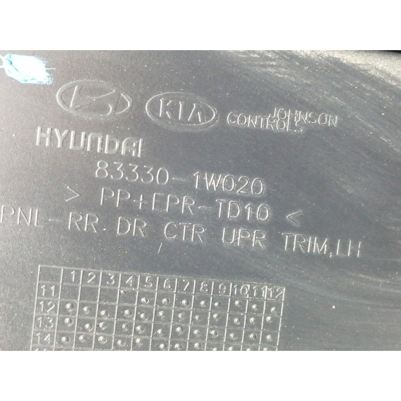 Recambio de guarnecido puerta trasera izquierda para kia rio concept referencia OEM IAM 833301W020 833311W010 