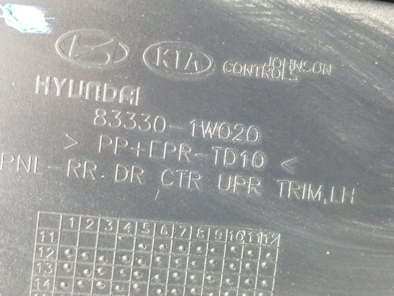 Recambio de guarnecido puerta trasera izquierda para kia rio concept referencia OEM IAM 833301W020 833311W010 