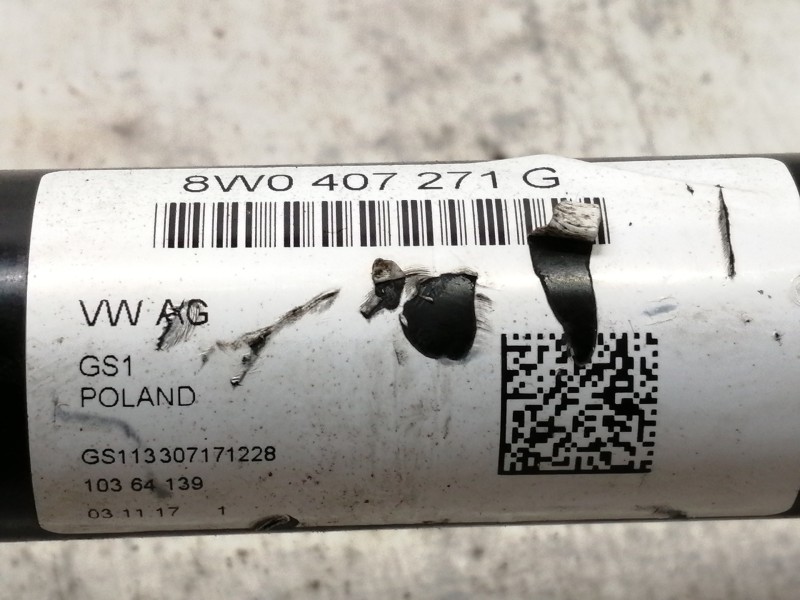 Recambio de transmision delantera derecha para audi a4 berlina (8w2) advanced edition referencia OEM IAM 8W0407271G GS1133071712