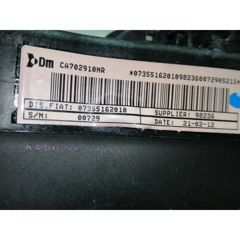 Recambio de airbag delantero izquierdo para fiat punto (199) easy referencia OEM IAM 07355162010 PA70043042 243120371360