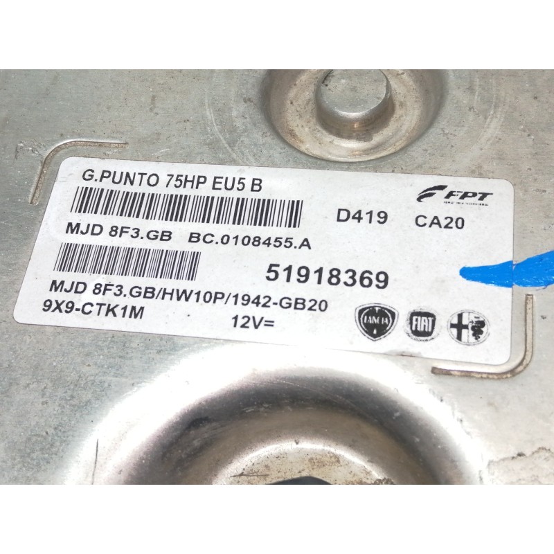 Recambio de centralita motor uce para fiat punto (199) easy referencia OEM IAM 51918369 BC0108455A 8F3GB