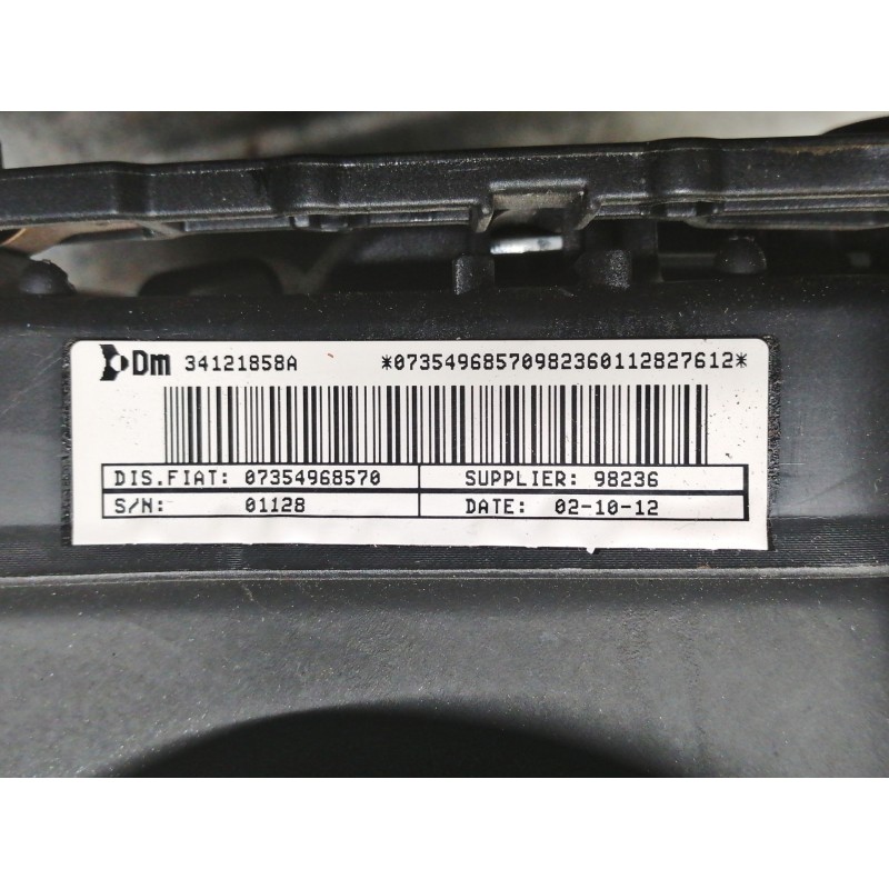 Recambio de airbag delantero izquierdo para fiat doblo active referencia OEM IAM 34121858A 070354968570 