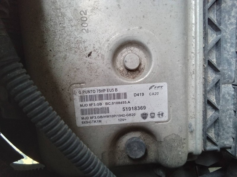 Recambio de centralita motor uce para fiat punto (199) easy referencia OEM IAM 51918369 BC0108455A 8F3GB