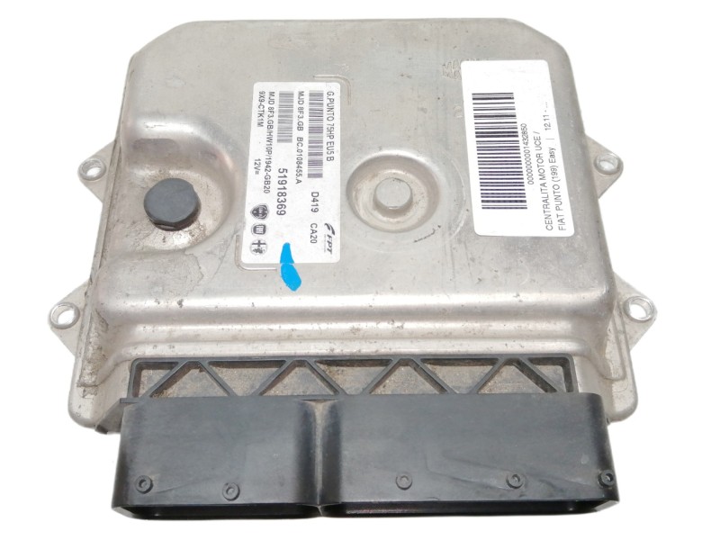 Recambio de centralita motor uce para fiat punto (199) easy referencia OEM IAM 51918369 BC0108455A 8F3GB