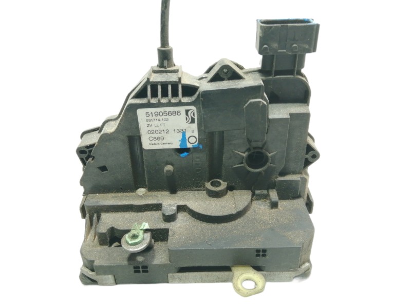 Recambio de cerradura puerta delantera izquierda para fiat punto (199) easy referencia OEM IAM 51905686 931714102 0202121331