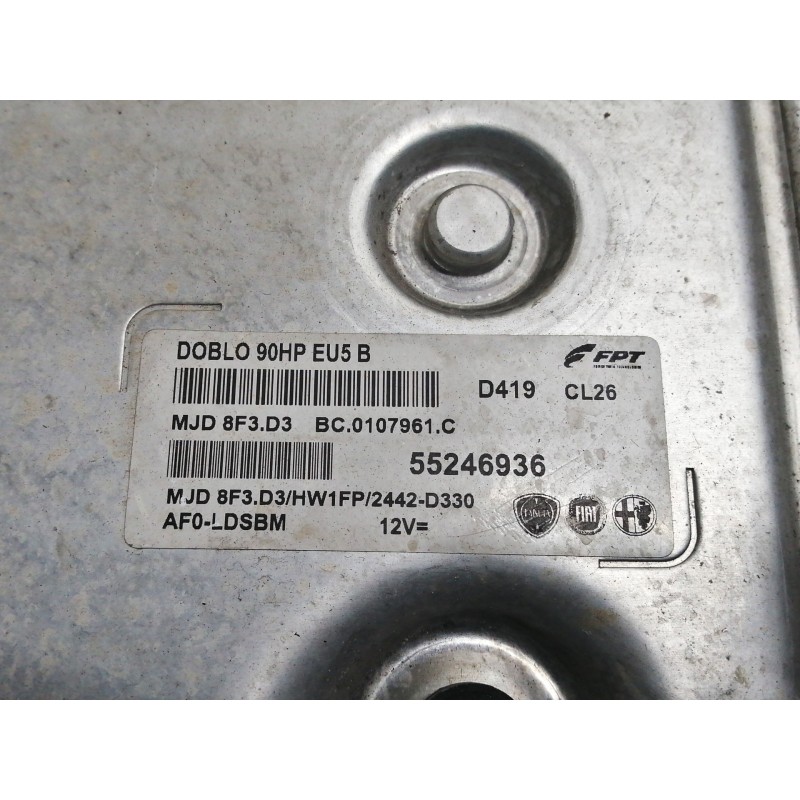 Recambio de centralita motor uce para fiat doblo active referencia OEM IAM 55246936  