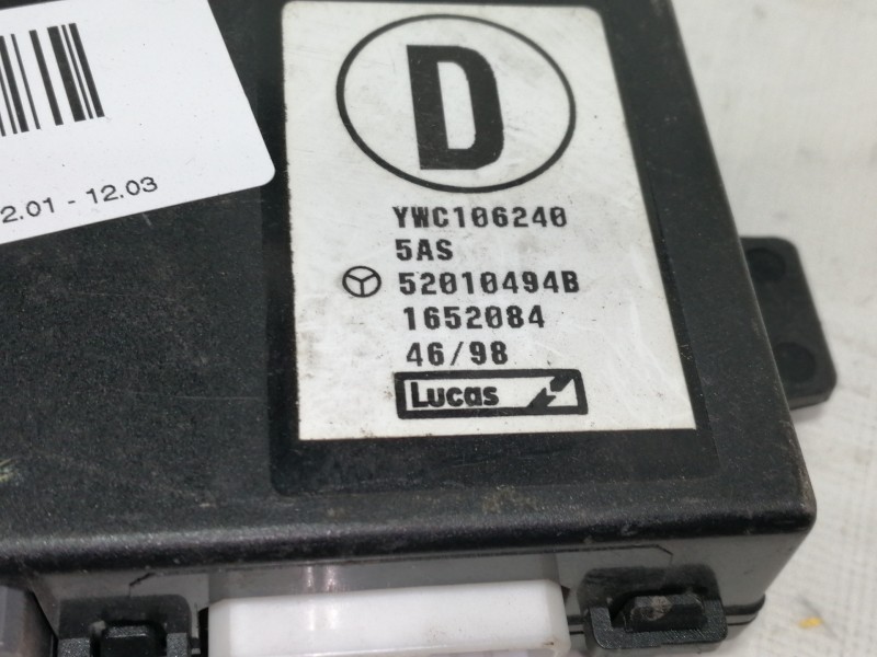 Recambio de centralita inmovilizador para mg mg zr 100 d referencia OEM IAM YWC106240 52010494B 1652084