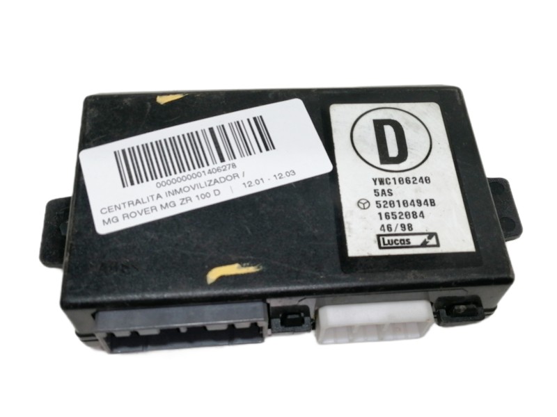 Recambio de centralita inmovilizador para mg mg zr 100 d referencia OEM IAM YWC106240 52010494B 1652084