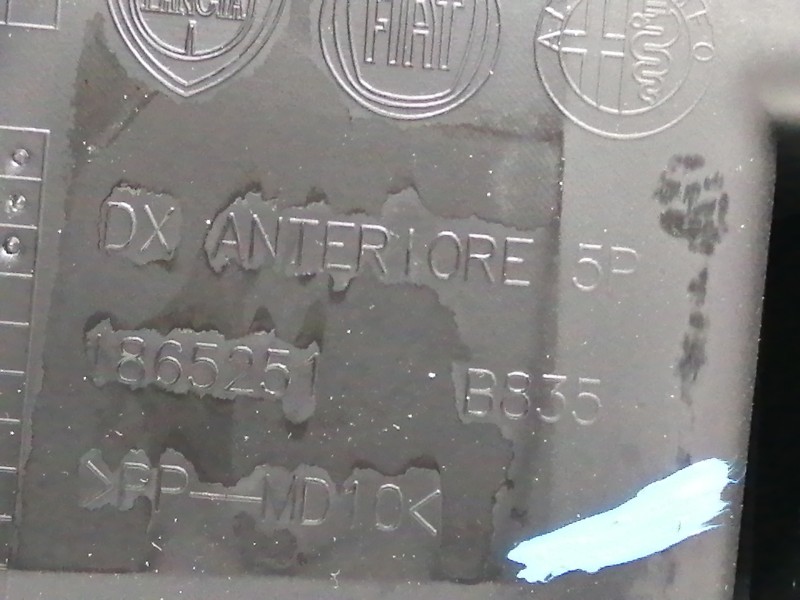 Recambio de guarnecido puerta delantera derecha para fiat punto (199) easy referencia OEM IAM 1865251 1865251B835 