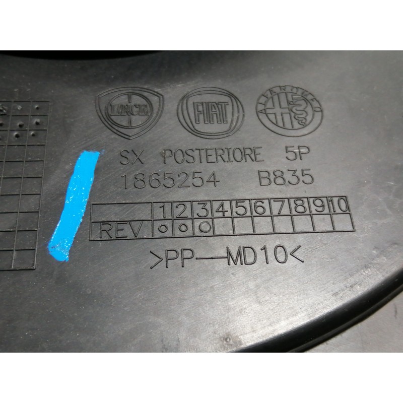 Recambio de guarnecido puerta trasera izquierda para fiat punto (199) easy referencia OEM IAM 1865253 1865254B835 