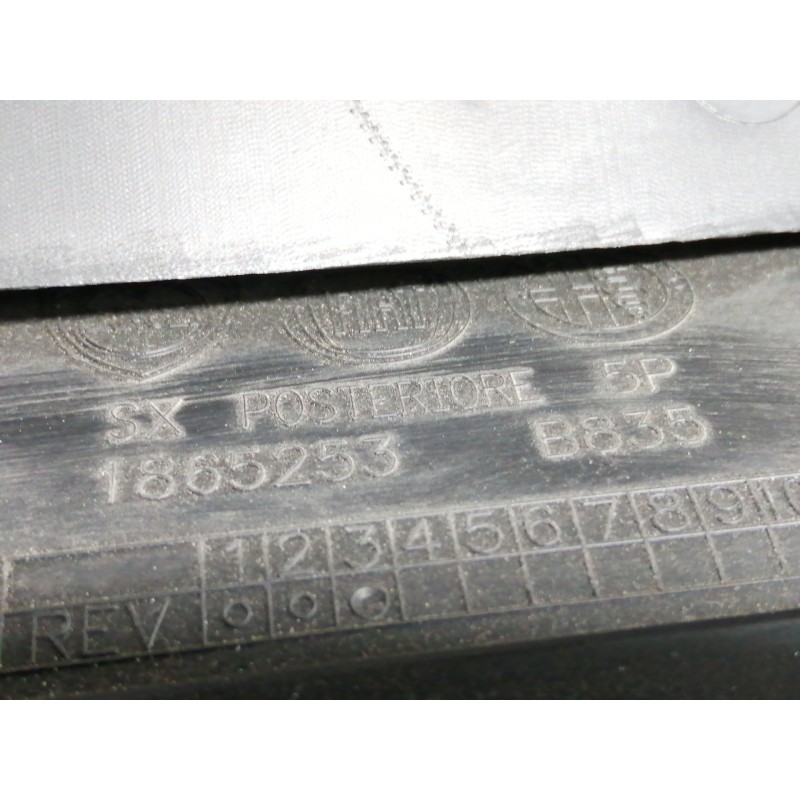 Recambio de guarnecido puerta trasera izquierda para fiat punto (199) easy referencia OEM IAM 1865253 1865254B835 