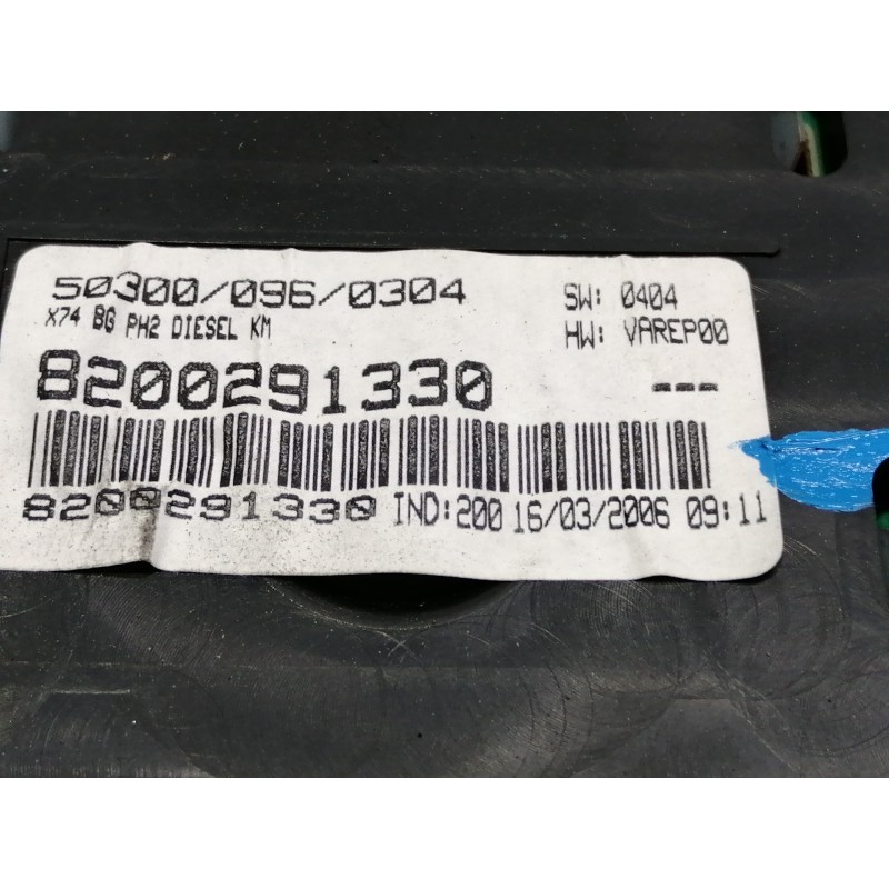 Recambio de cuadro instrumentos para renault laguna ii (bg0) confort authentique referencia OEM IAM 8200291330 5550009602 