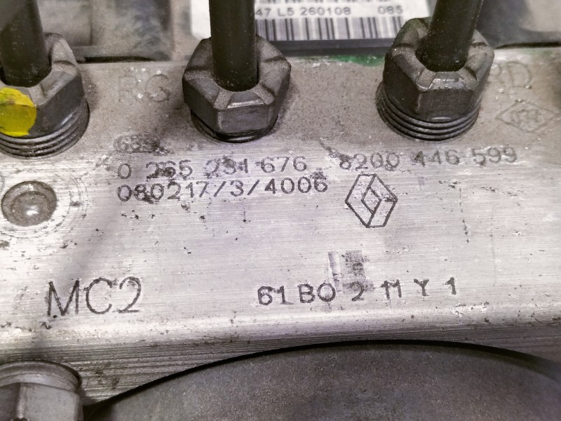 Recambio de abs para renault kangoo (f/kc0) luxe privilege referencia OEM IAM 8200446599 0265231676 