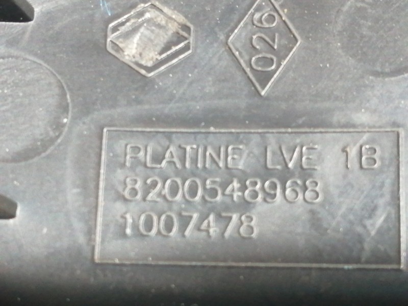 Recambio de mando elevalunas delantero derecho para renault kangoo (f/kc0) luxe privilege referencia OEM IAM 8200548968 1007478 