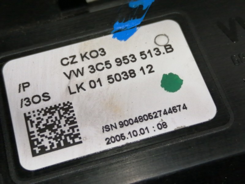 Recambio de mando multifuncion para volkswagen passat berlina (3c2) highline referencia OEM IAM 3C5953507E 3C5953513B 