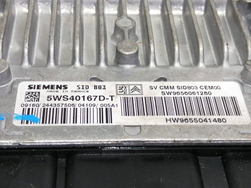 Recambio de centralita motor uce para peugeot 407 st confort referencia OEM IAM 5WS40167DT SW9656061280 / 9656061280 / 964749288
