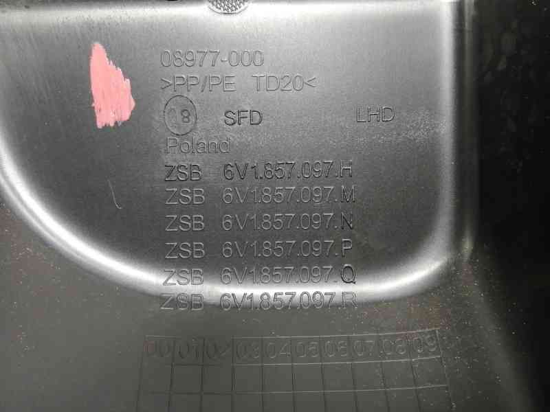 Recambio de guantera para skoda fabia like referencia OEM IAM 6V1857097H 6V1857097M 6V1857097N 6V1857097P 6V1857097Q 6V1857097R 