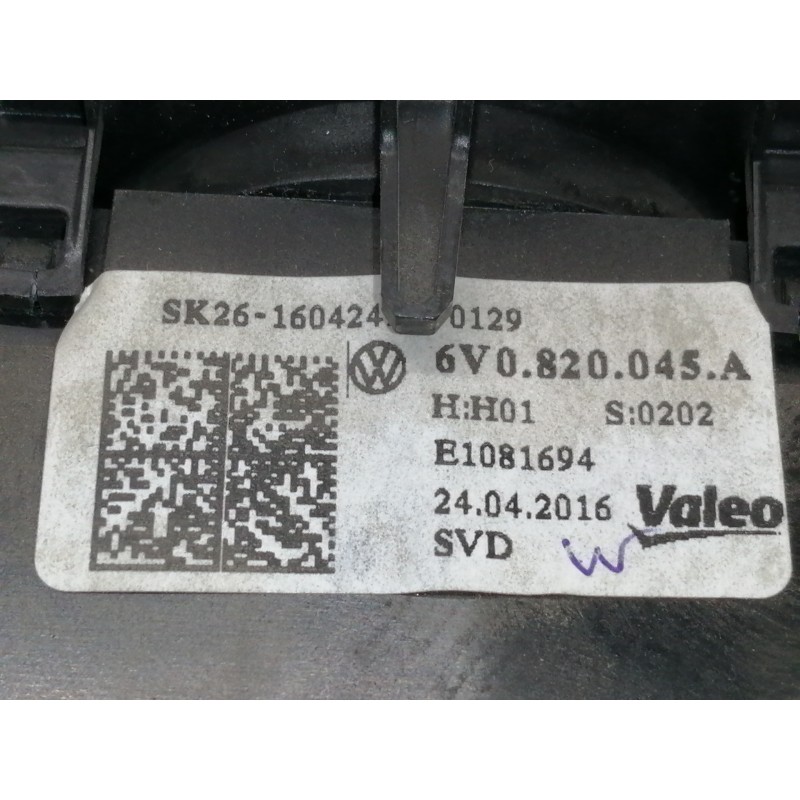 Recambio de mando calefaccion / aire acondicionado para skoda fabia like referencia OEM IAM 6V0820045A E1081694 