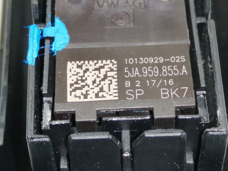 Recambio de mando elevalunas trasero izquierdo para skoda fabia like referencia OEM IAM 5JA959855A 5JA959855 