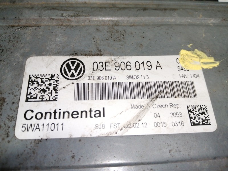 Recambio de centralita motor uce para volkswagen polo (6r1) advance bluemotion referencia OEM IAM 03E906019A  