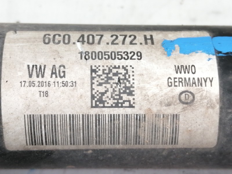 Recambio de transmision delantera derecha para skoda fabia like referencia OEM IAM 6C0407272H  