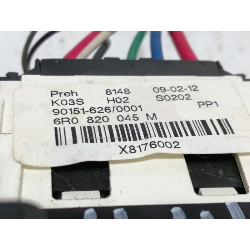 Recambio de mando calefaccion / aire acondicionado para volkswagen polo (6r1) advance bluemotion referencia OEM IAM 6R0820045M 9