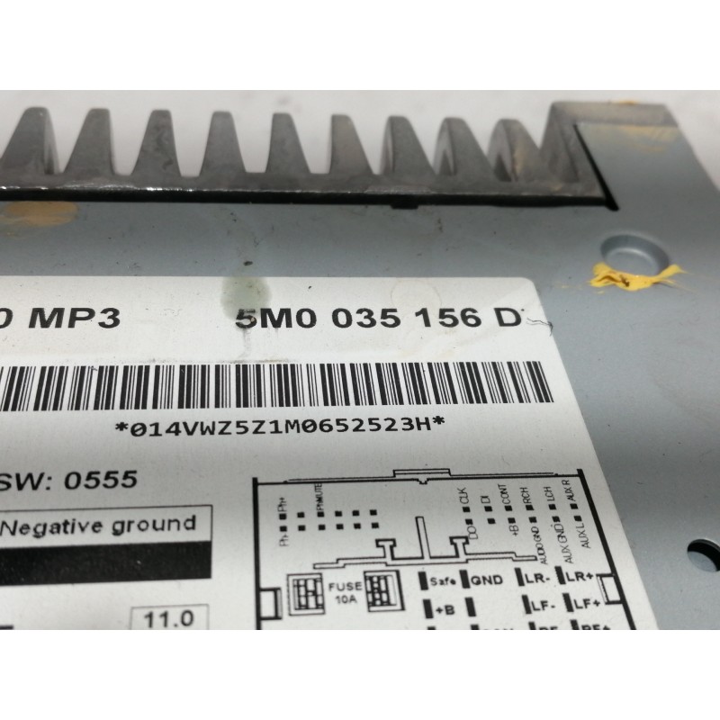 Recambio de sistema audio / radio cd para volkswagen polo (6r1) advance bluemotion referencia OEM IAM 5M0035156D  