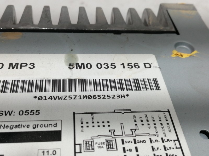 Recambio de sistema audio / radio cd para volkswagen polo (6r1) advance bluemotion referencia OEM IAM 5M0035156D  