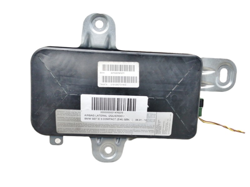 Recambio de airbag lateral izquierdo para bmw serie 3 compact (e46) 325ti referencia OEM IAM 60414013 0500002 