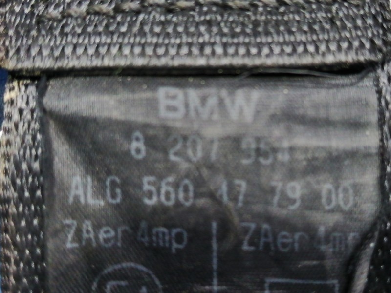 Recambio de cinturon seguridad delantero derecho para bmw serie 3 compact (e46) 325ti referencia OEM IAM 566244601  