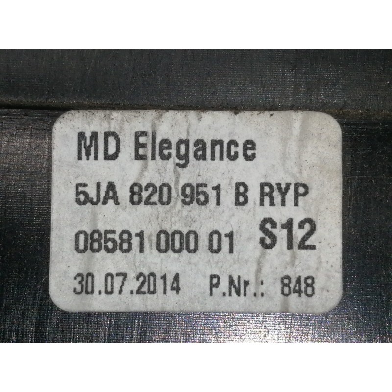 Recambio de rejilla aireadora para seat toledo (kg3) reference referencia OEM IAM 5JA820951B 0858100001 