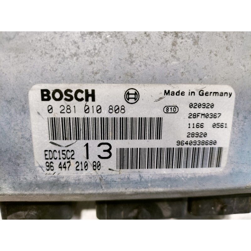 Recambio de centralita motor uce para mazda 6 lim. (gh) 1.8 120cv active (4-ptas.) referencia OEM IAM 0281010808 9644721080 EDC1
