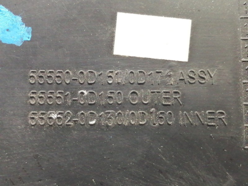 Recambio de guantera para toyota yaris active referencia OEM IAM 555500D151 555500D171 / 555510D150 555520D130 / 555520D150