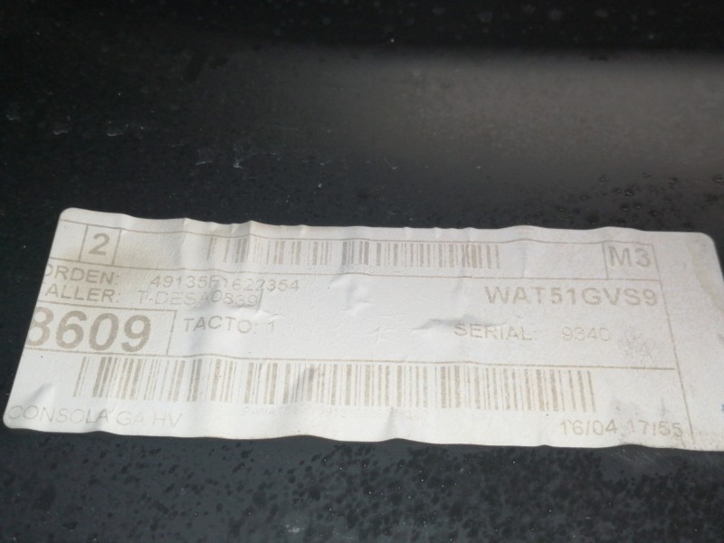 Recambio de apoyabrazos central para seat leon (5f1) style referencia OEM IAM 5F0864981A  