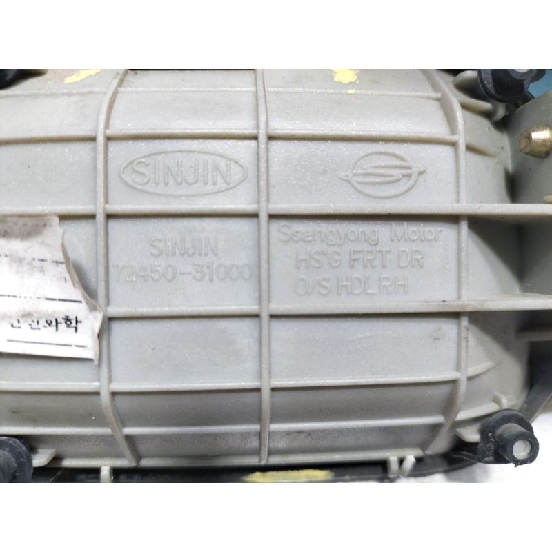 Recambio de maneta exterior delantera derecha para ssangyong kyron 200 xdi limited referencia OEM IAM 7245031000 72450 