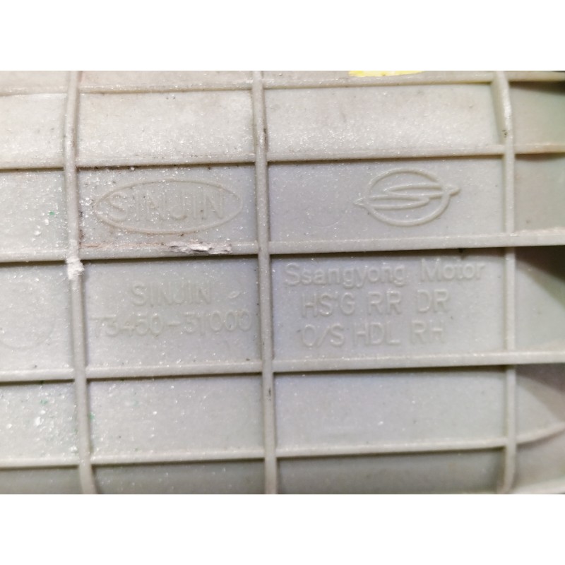 Recambio de maneta exterior trasera derecha para ssangyong kyron 200 xdi limited referencia OEM IAM 7345031000  