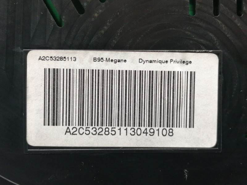 Recambio de cuadro instrumentos para renault megane iii berlina 5 p dynamique referencia OEM IAM RNI248100054R A2C53285113 A2C53