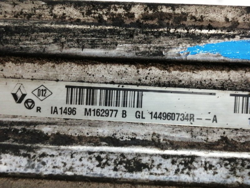 Recambio de intercooler para renault megane iii berlina 5 p dynamique referencia OEM IAM 144960734R M162977B IA1496