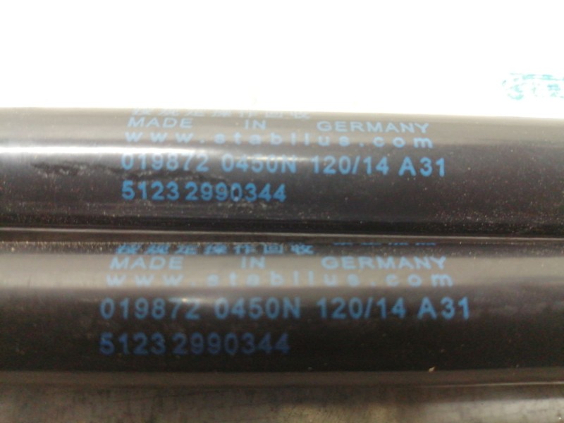 Recambio de amortiguadores capo para bmw x1 (e84) xdrive 18d referencia OEM IAM 512329900344  0198720450N