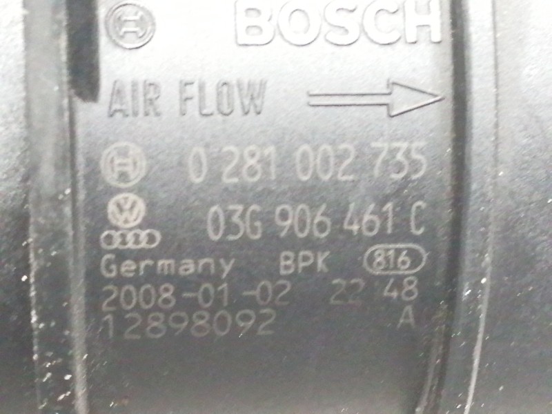 Recambio de caudalimetro para volkswagen passat berlina (3c2) advance referencia OEM IAM   